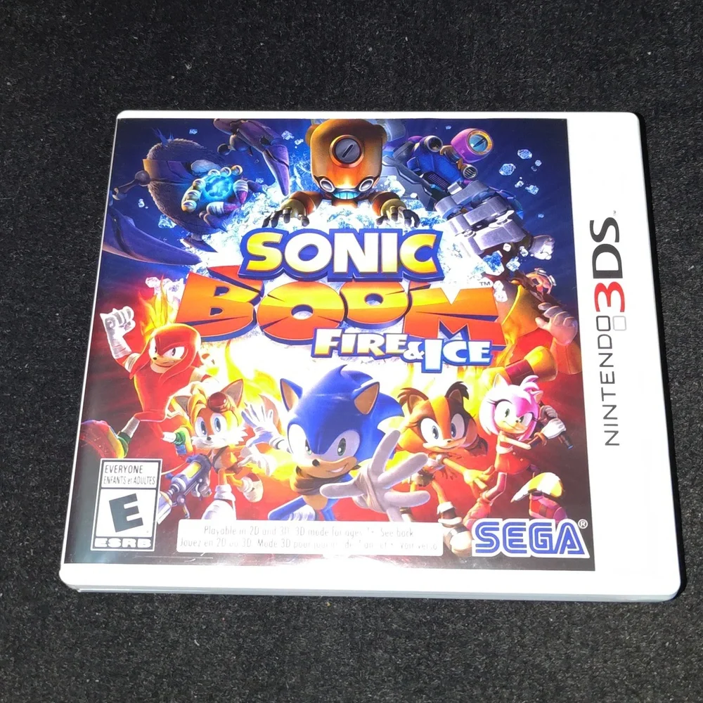 Sonic Boom Fire & Ice - Nintendo 3DS ***CASE ONLY / NO GAME / Authentic /USA